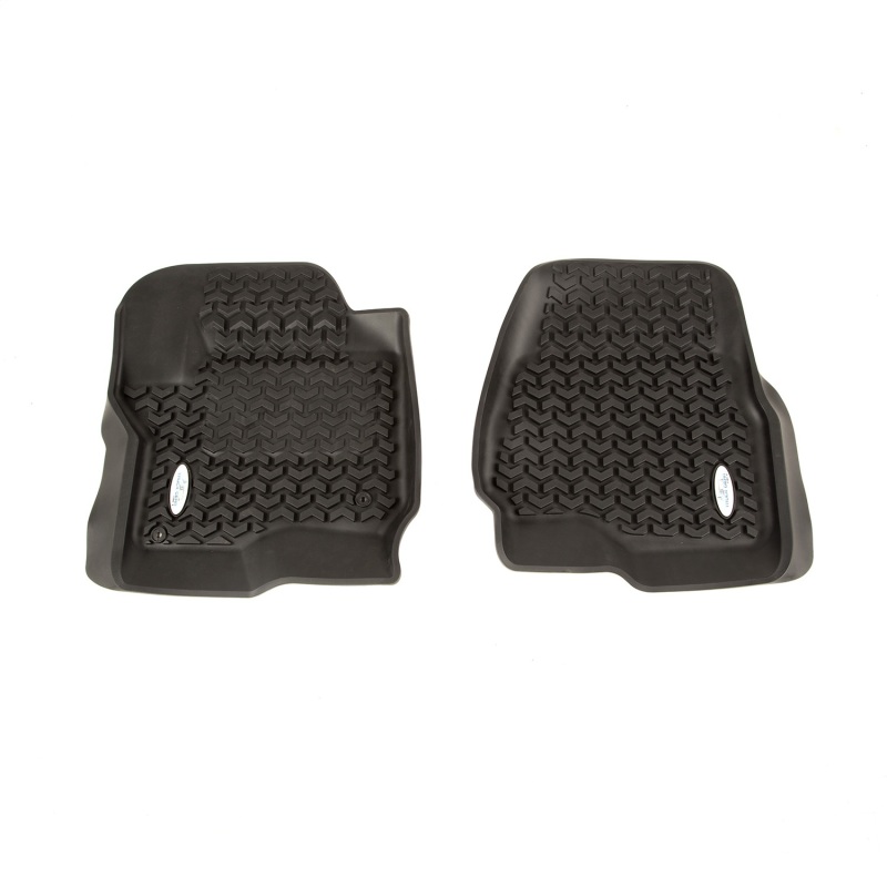 Ford F-450 Floor Liners - Front - Rugged Ridge - Rugged Ridge - Black - `17-`18